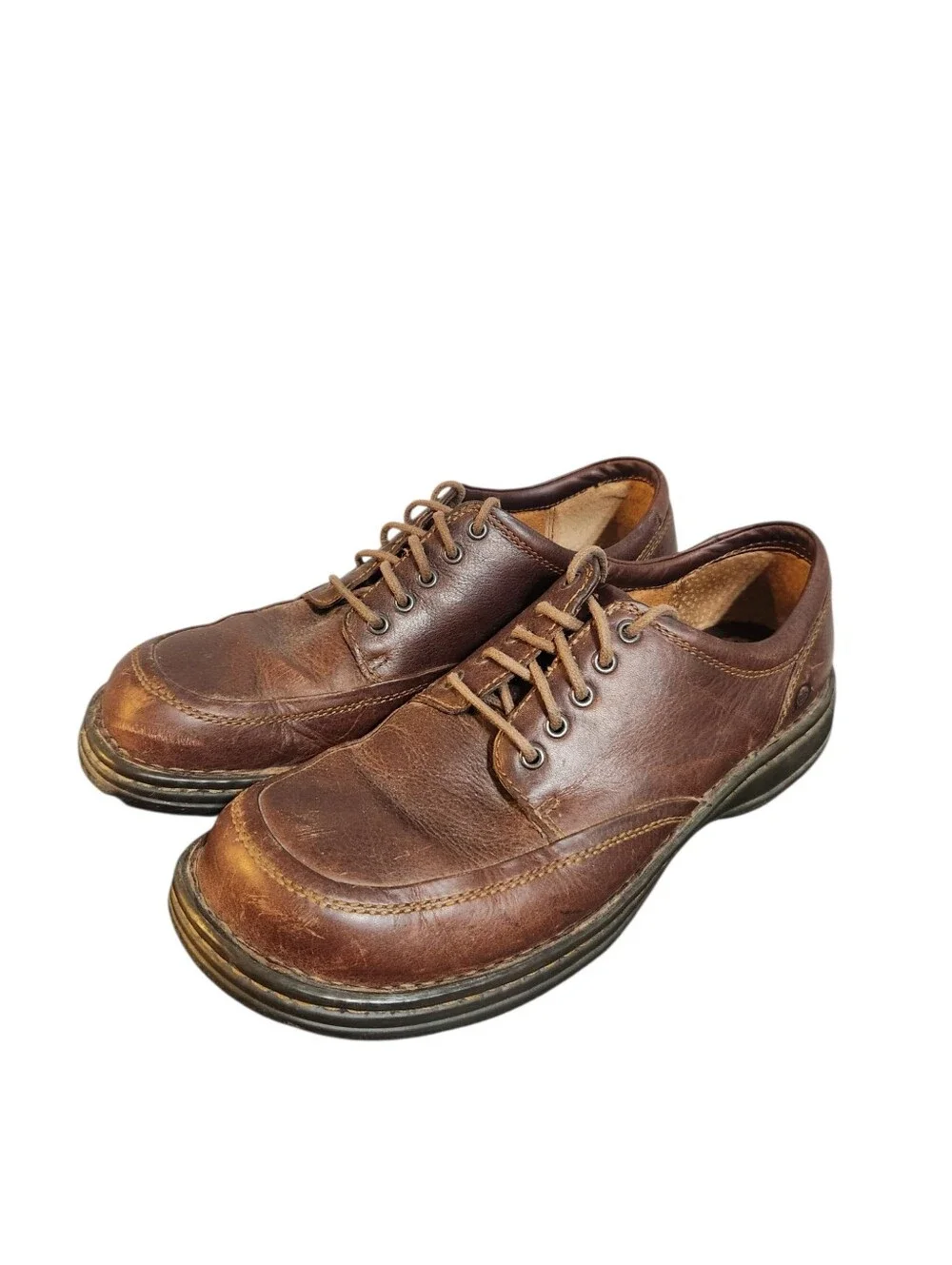 Born Sierra II Shoes Mens 9.5 43 Brown Oxford Lace Up Leather Dress
